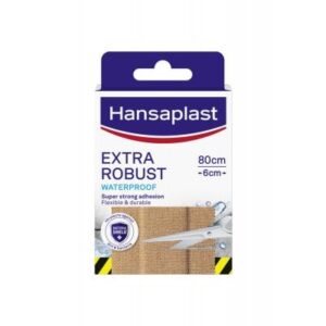 Hansaplast Extra Robust, vodoodporni obliž - 6 x 80 cm