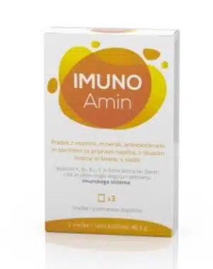 Imuno Amin, prašek za pripravo napitka z okusom limone in limete - 3 vrečke