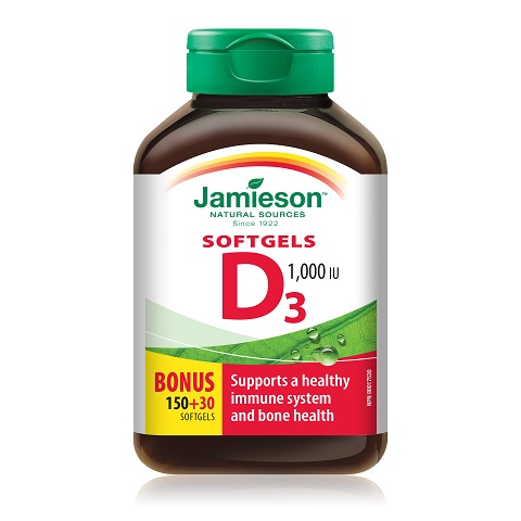 Jamieson Vitamin D 1000 I.E./25 mcg, kapsule