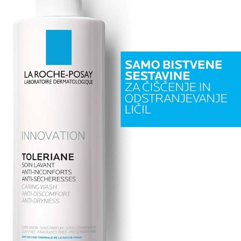 LRP Toleriane, negovalni gel za umivanje obraza - 400 ml