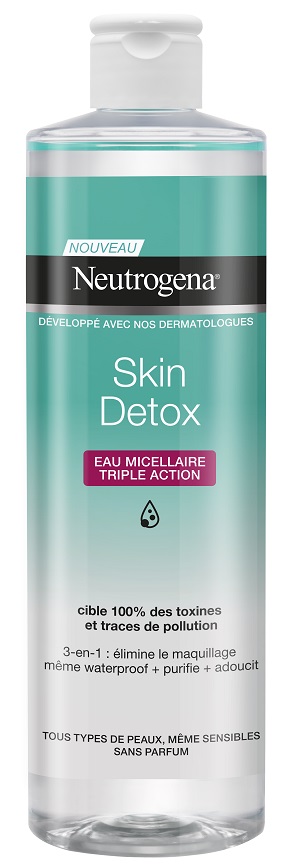 Neutrogena Skin Detox, micelarna voda s trojnim delovanjem - 400 ml