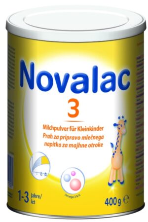 Novalac 3 Junior, nadaljevalno mleko za otroke - 400 g