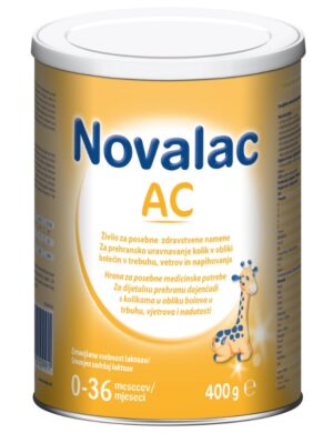 Novalac AC, začetno mleko za dojenčke s kolikami 0-36 mesecev, 400 g