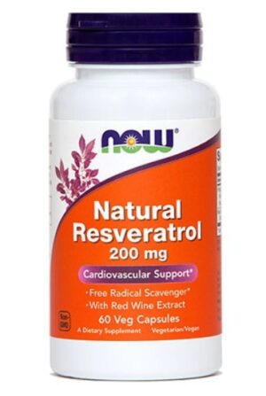 NOW Naravni Resveratrol 200 mg, kapsule