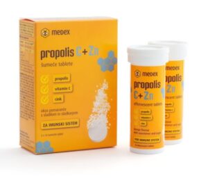 Medex Propolis C + Zn, šumeče tablete