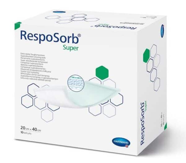 Resposorb Super, obloga za rane 10 x 10 cm - sterilna