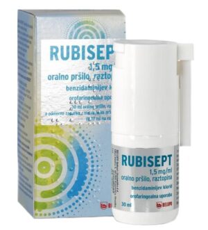 Rubisept 1,5 mg/ml, oralno pršilo