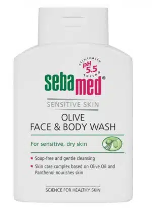 Sebamed, gel za umivanje obraza in telesa z olivnim oljem