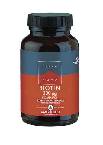 Terranova Biotin 300 μg kompleks, kapsule