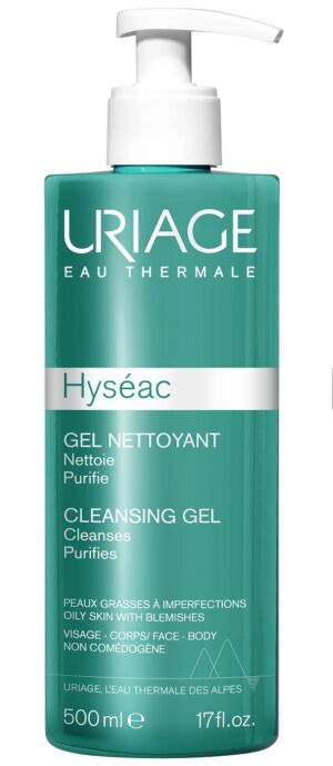 Uriage Hyseac, gel za umivanje mešane/mastne kože - 500 ml