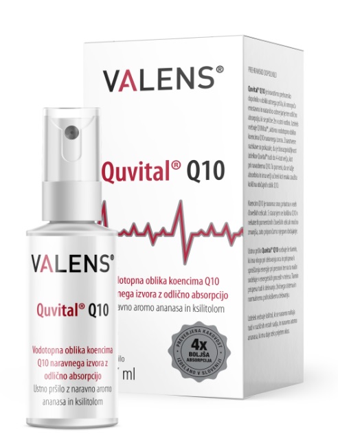 Valens Quvital Q10, pršilo z okusom ananasa