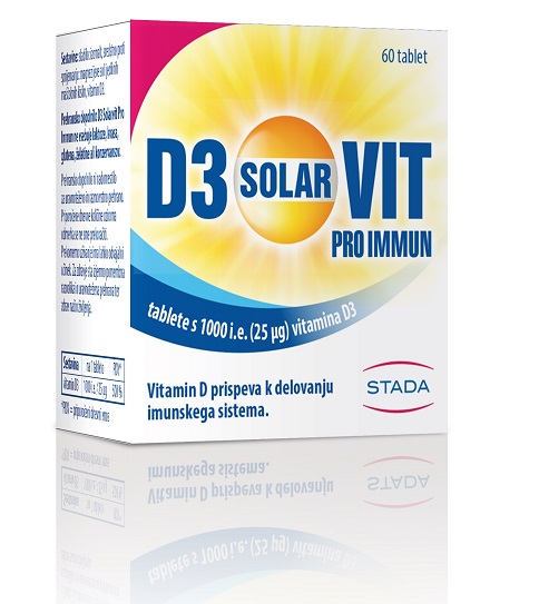 Vitamin D3 Solarvit Pro Immun, tablete