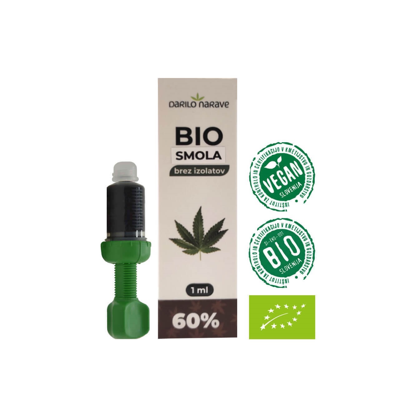 BIO konopljina smola 60%, 1 ml