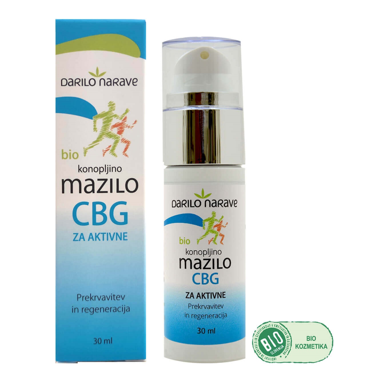 BIO konopljino mazilo s CBG ZA AKTIVNE, 30 ml