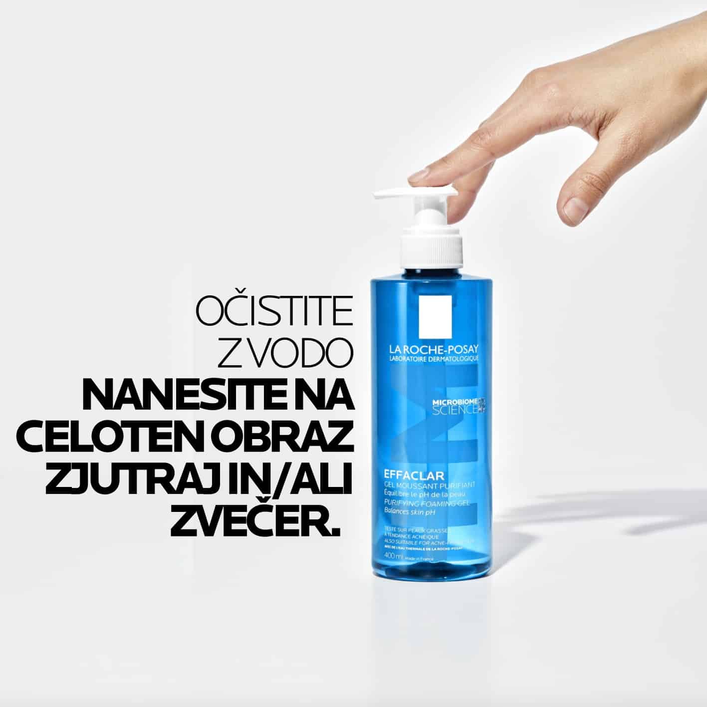 LRP Effaclar, gel za čiščenje mastne občutljive kože, 400 ml