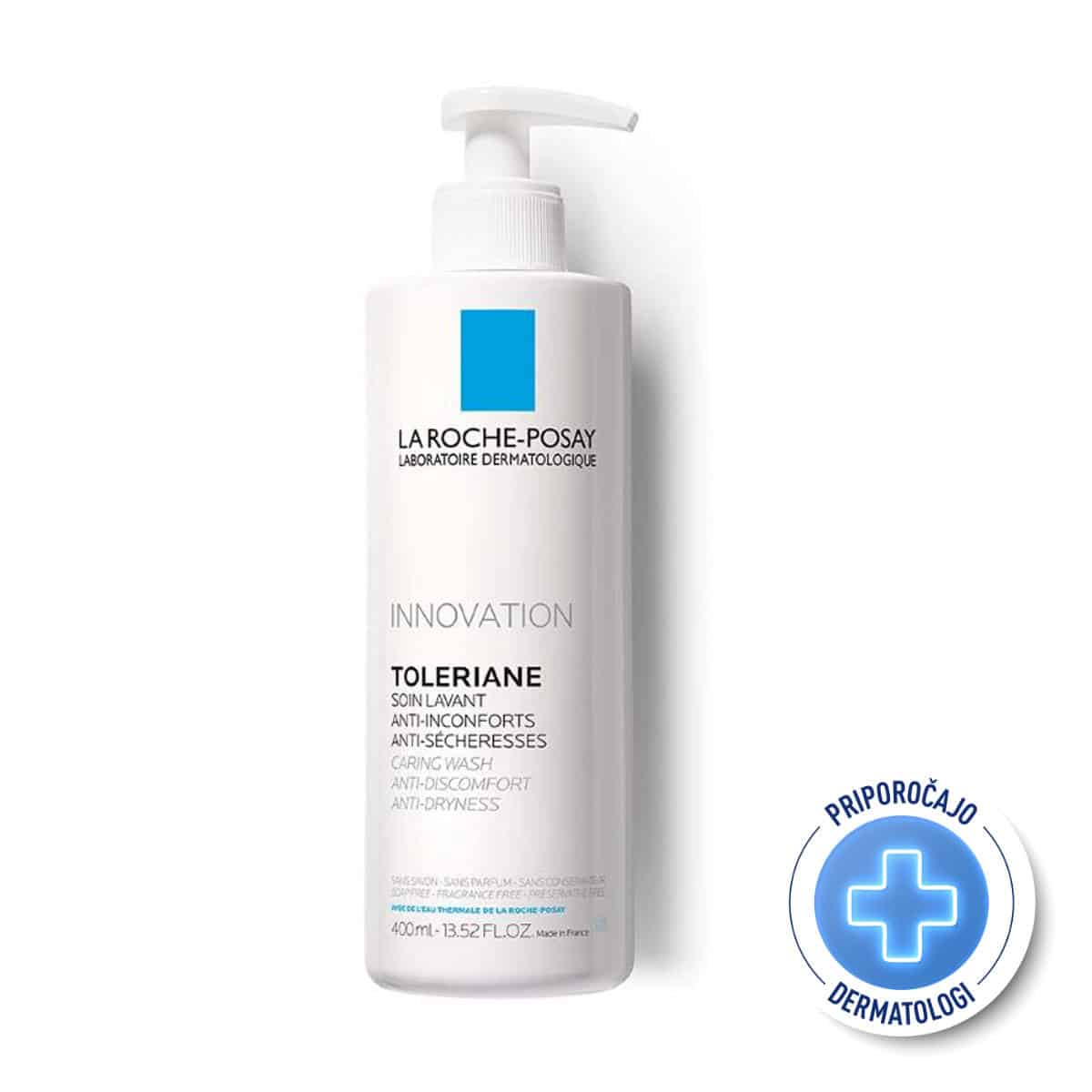 LRP Toleriane, negovalni gel za umivanje obraza - 400 ml