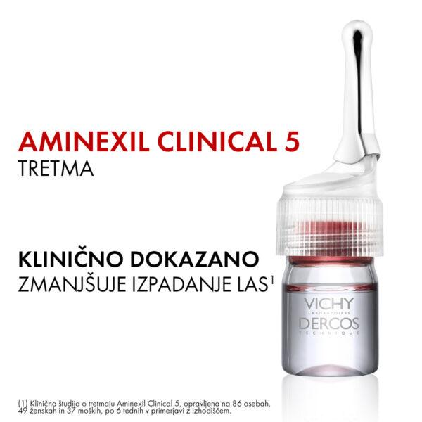 Vichy Dercos Aminexil Clinical 5, ampule proti izpadanju las za moške