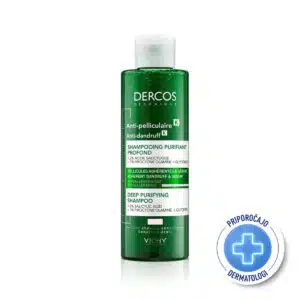 Vichy Dercos Anti-Dandruff K piling šampon proti lepljivemu prhljaju in sebumu, 250 ml