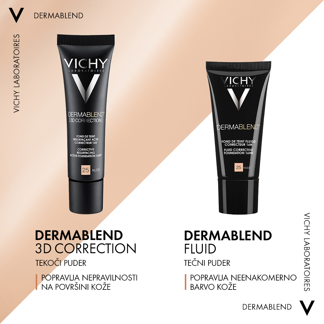 Vichy Dermablend 3D Correction, korektivni puder za mastno kožo nagnjeno k aknam - 15 Vichy Dermablend 3D Correction, korektivni puder za mastno kožo nagnjeno k aknam - 15