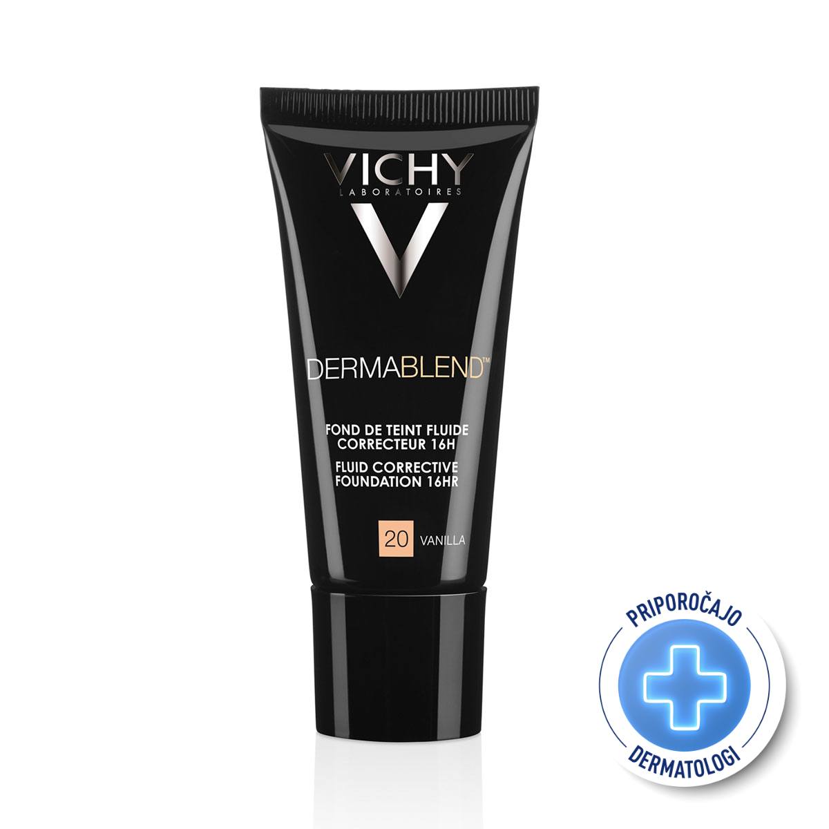 Vichy Dermablend, korektivna podlaga - tekoči puder 20