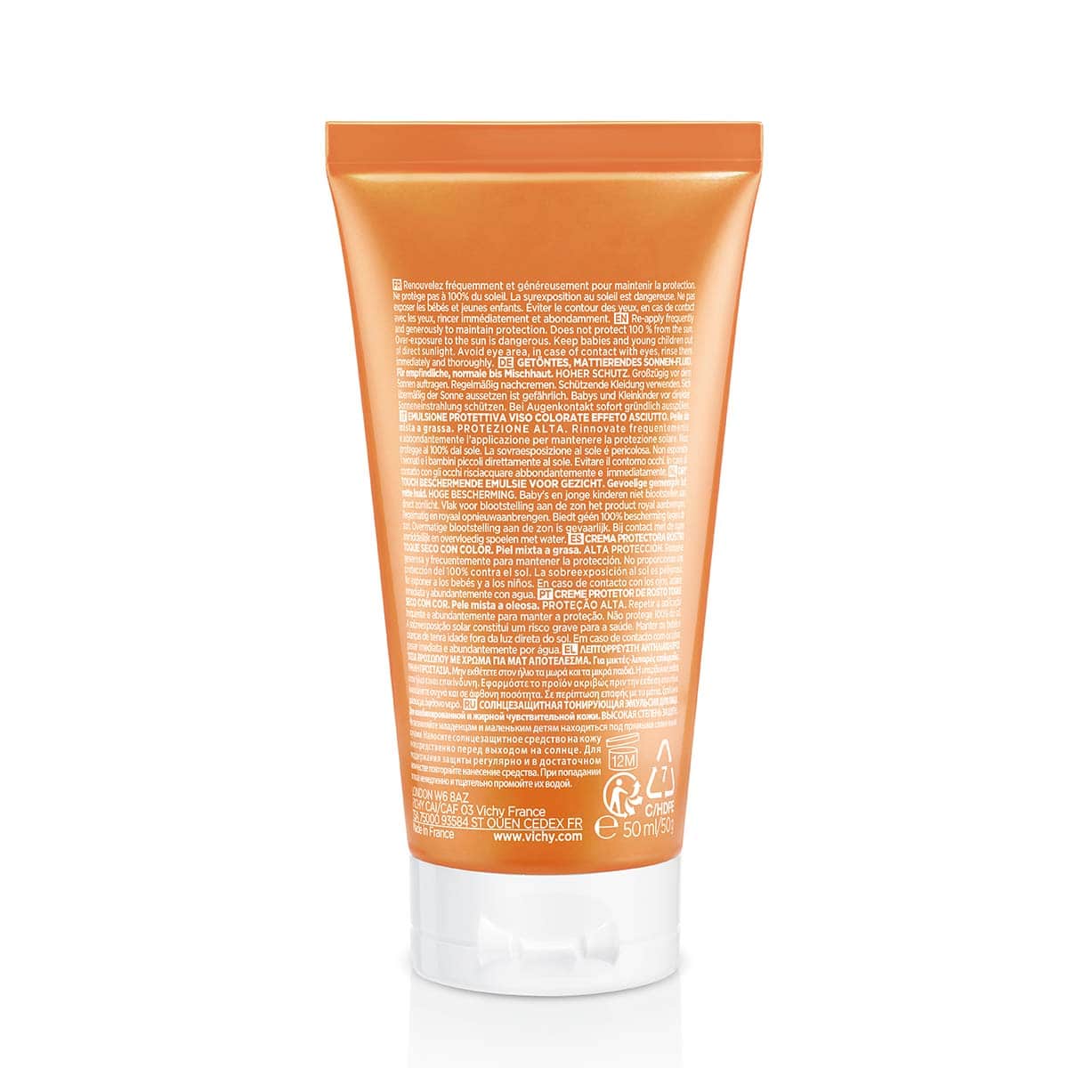 Vichy Ideal Soleil BB Dry Touch, obarvani fluid za obraz ZF50