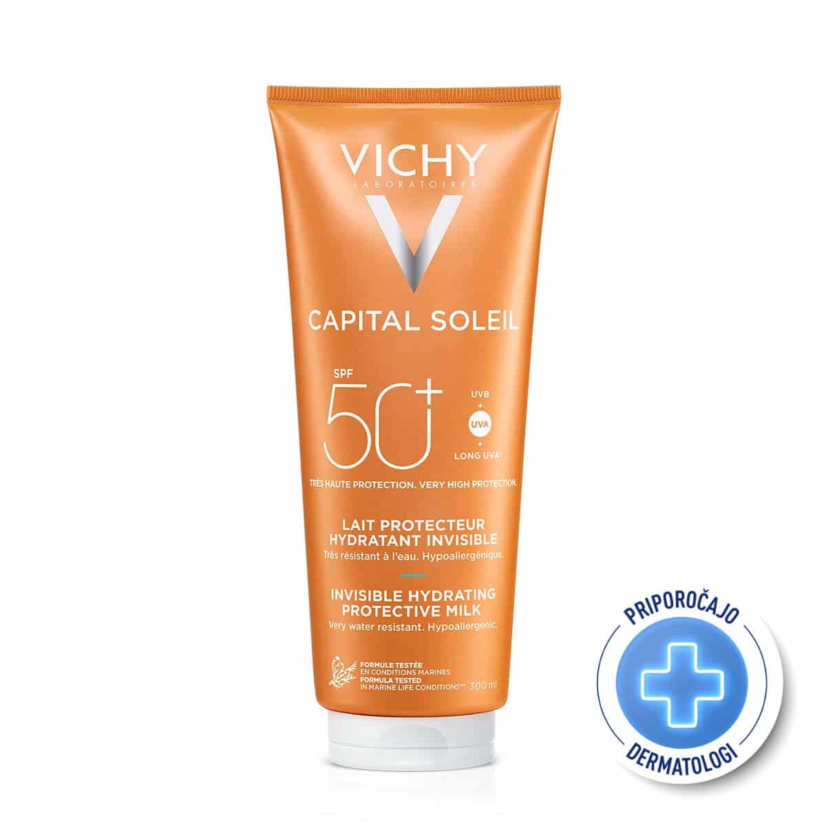 Vichy Ideal Soleil, mleko za sončenje za odrasle in otroke ZF50