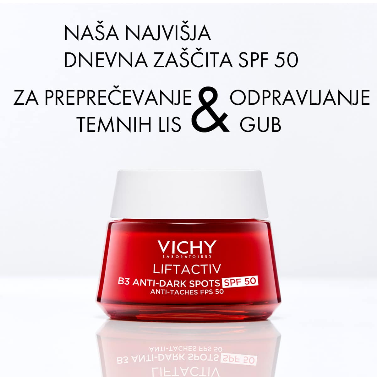 Vichy Liftactiv B3 Anti-dark Spots krema proti hiperpigmentacijskim madežem in gubam ZF50, 50 ml