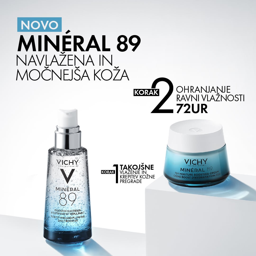 Vichy Mineral 89 krema za 72-urno intenzivno vlaženje za vse tipe kože, 50 ml