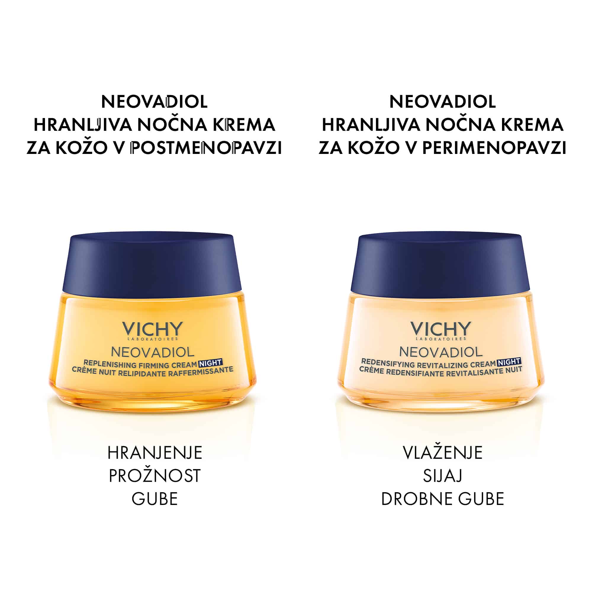 Vichy Neovadiol nočna nega za gostoto in obnovo kože v perimenopavzi - vsi tipi kože, 50 ml