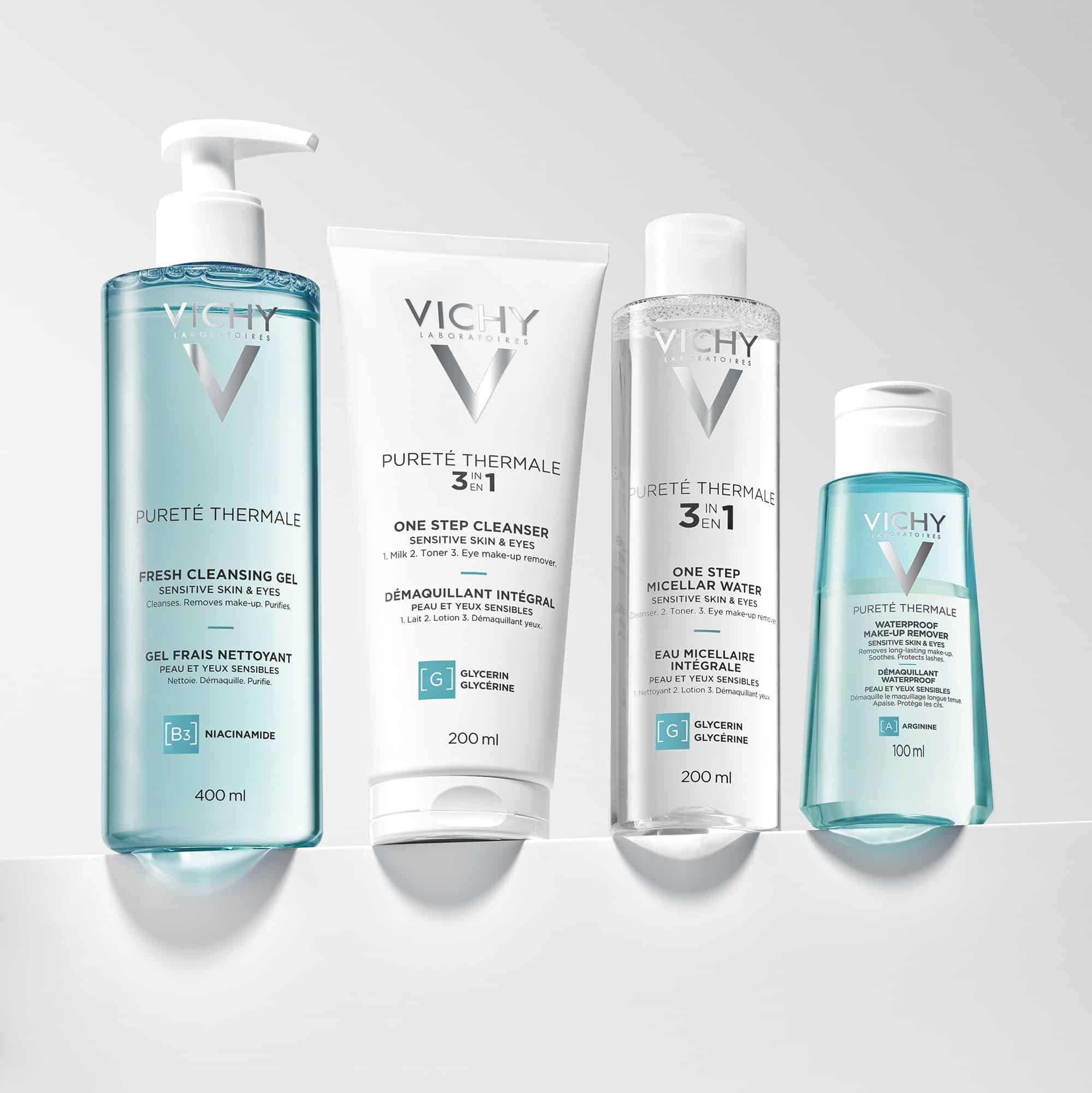 Vichy Purete Thermale 3 v 1, integralno sredstvo za odstranjevanje ličil z občutljive kože in oči