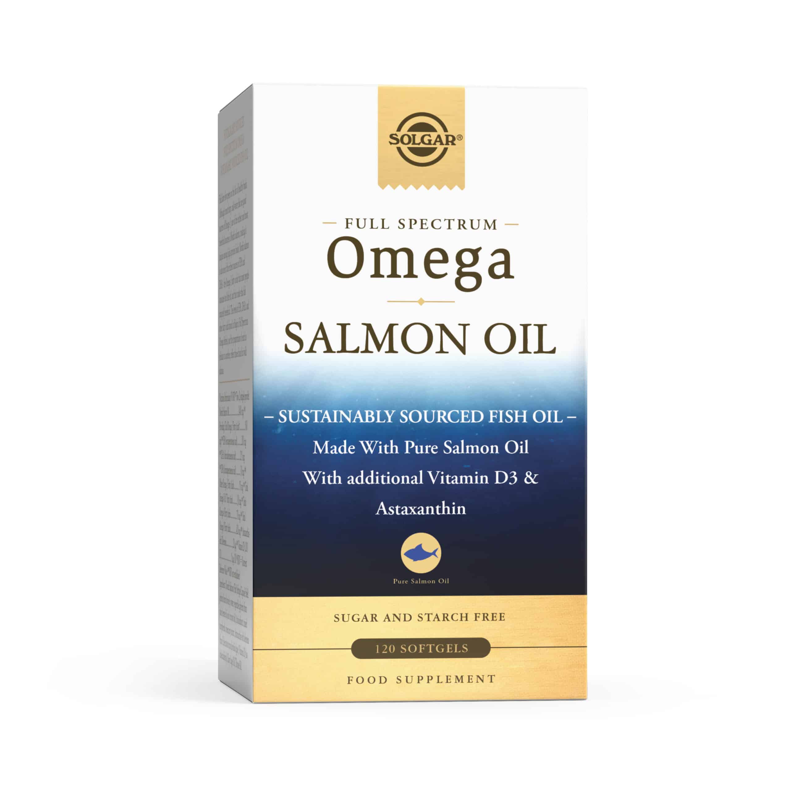 Solgar full spectrum Omega salmon oil, 120 kapsul