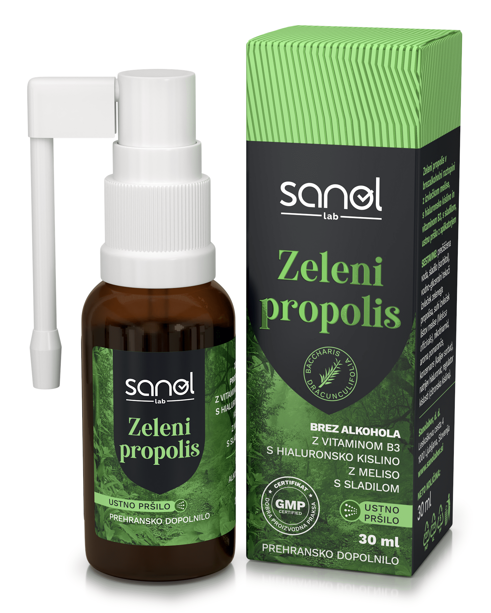 Sanol LAB Zeleni propolis, 30 ml pršilo