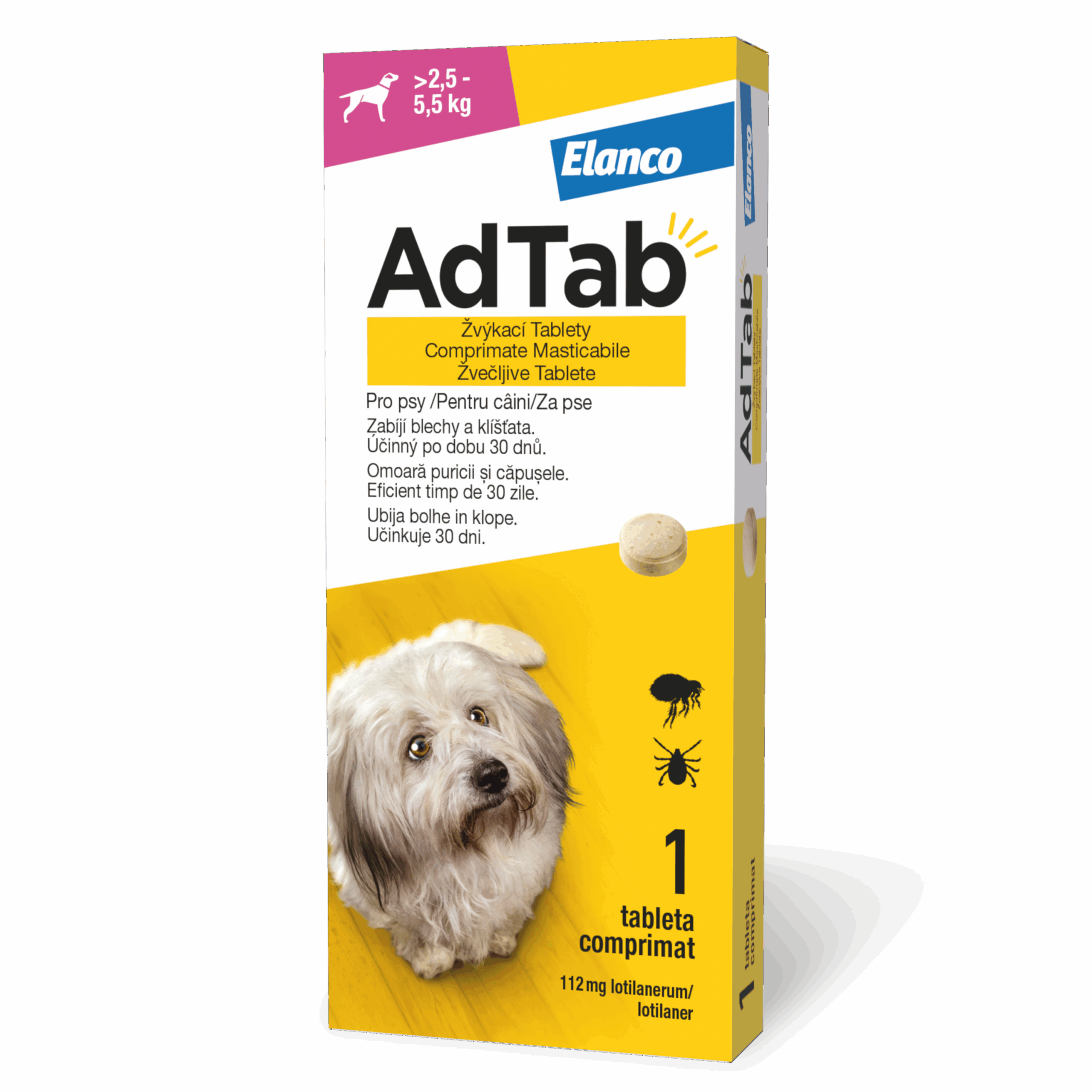 ADTAB 112,5 mg tableta za pse (2,5–5,5 kg)