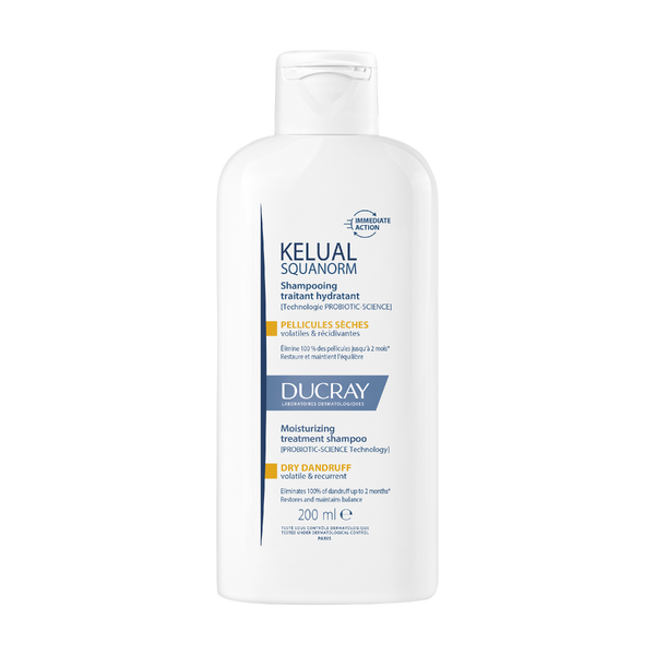 Ducray Kelual Squanorm vlažilni tretma šampon za suhi prhljaj, 200 ml