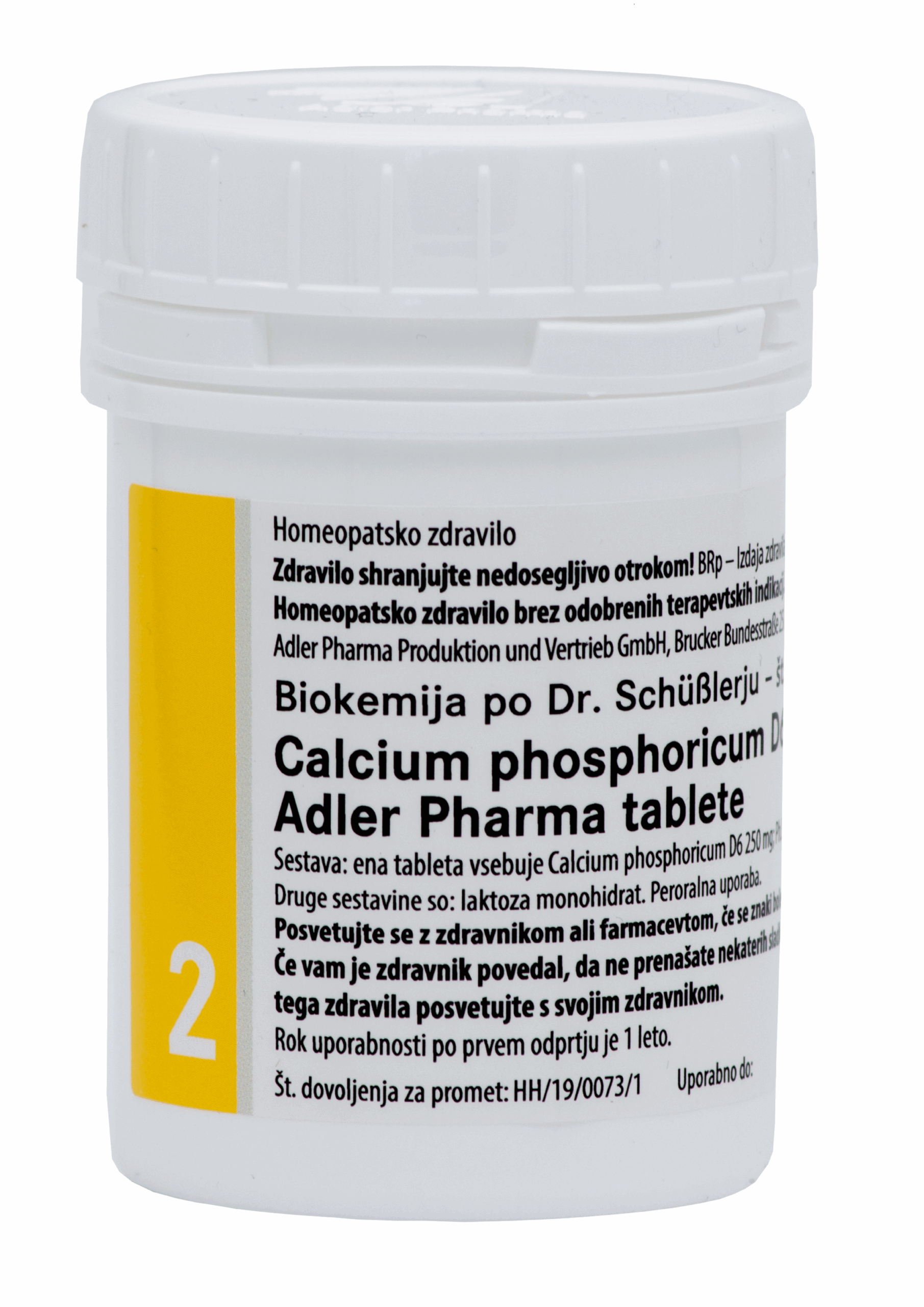 Calcium phosphoricum D6 tablete Adler Pharma, 1000 tablet