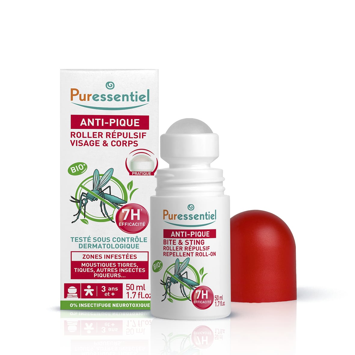 Puressentiel Anti-Sting Roll-on proti komarjem in drugim insektom, 50 ml