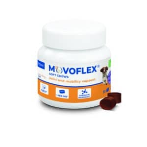 Movoflex mehke žvečilke za podporo sklepom in gibljivosti za pse od 15 - 35 kg, 30 žvečljivih tablet