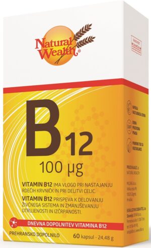 Natural Wealth Vitamin B12 100 µg – 60 kapsul