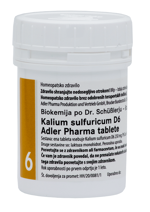 Kalium sulfuricum D6 , 1000 tablet
