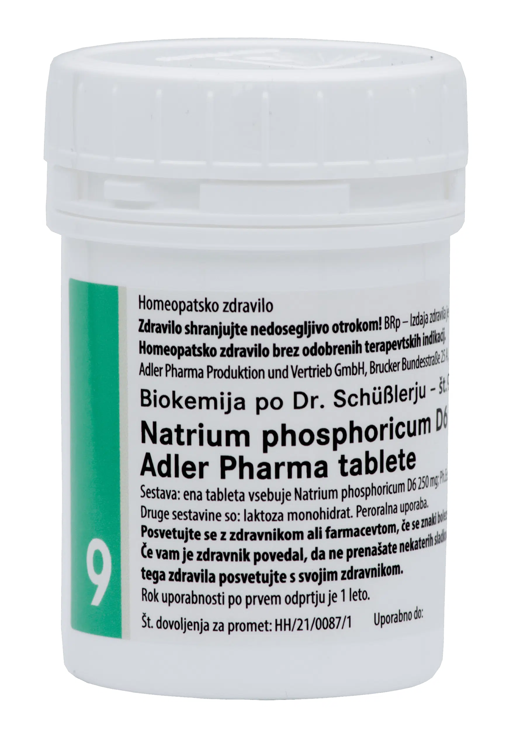 Natrium phosphoricum D6 Adler Pharma, 1000 tablet