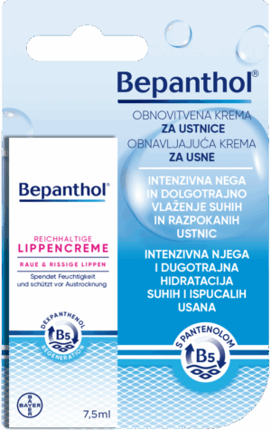 Bepanthol obnovitvena krema za ustnice, 7,5 ml