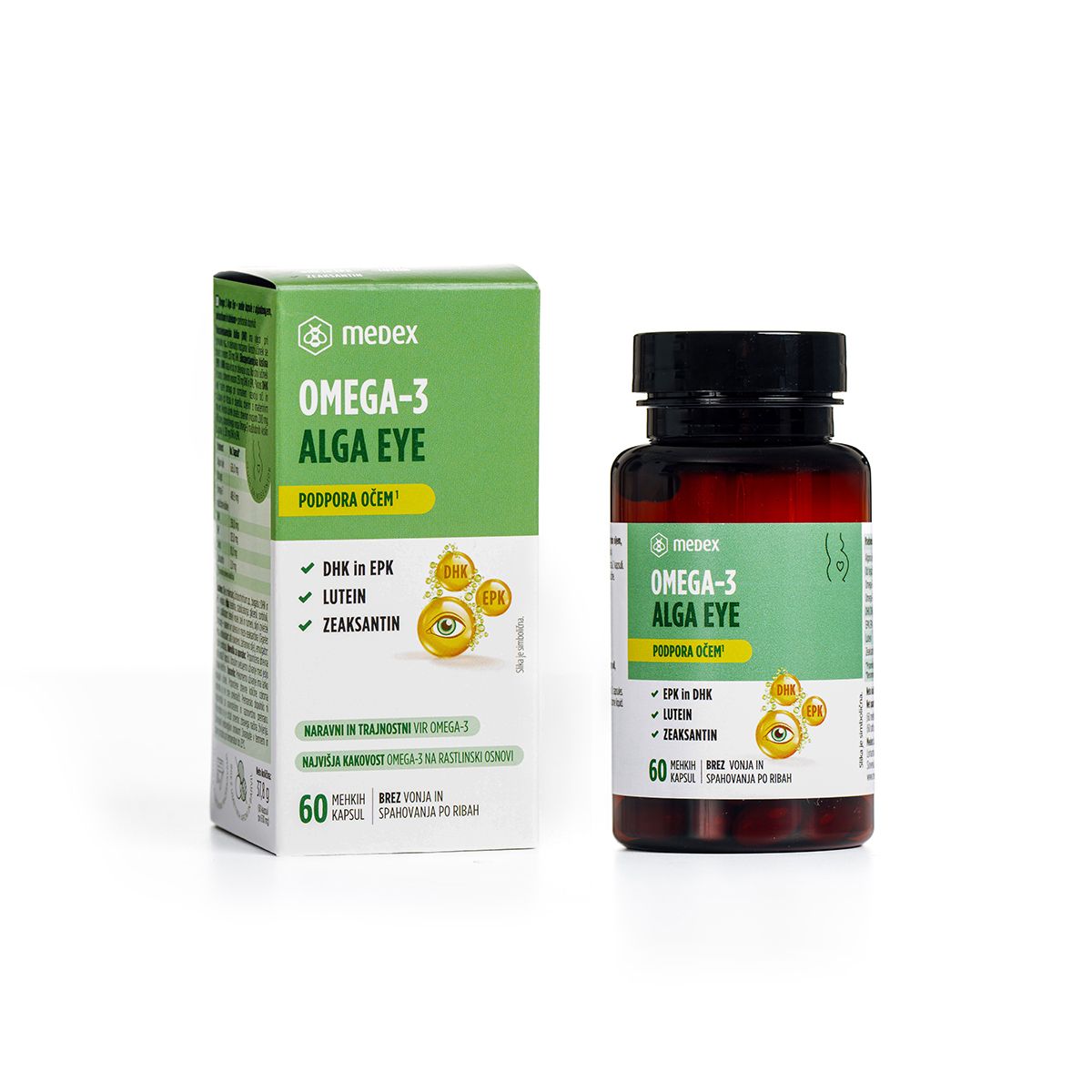 Medex omega-3 alga eye, 60 kapsul