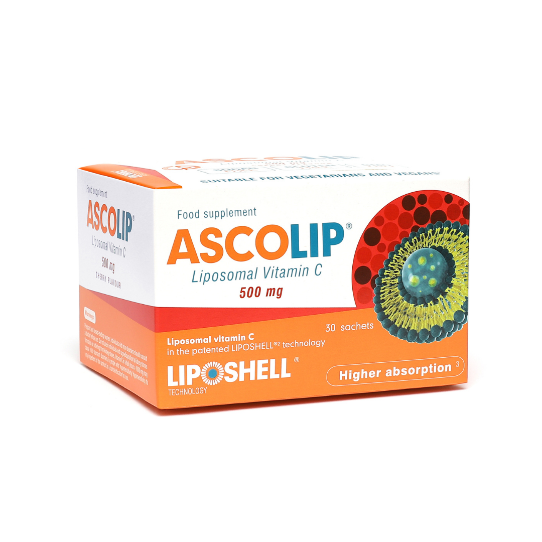 Ascolip Liposomski vitamin C 500 mg, 30 vrečk