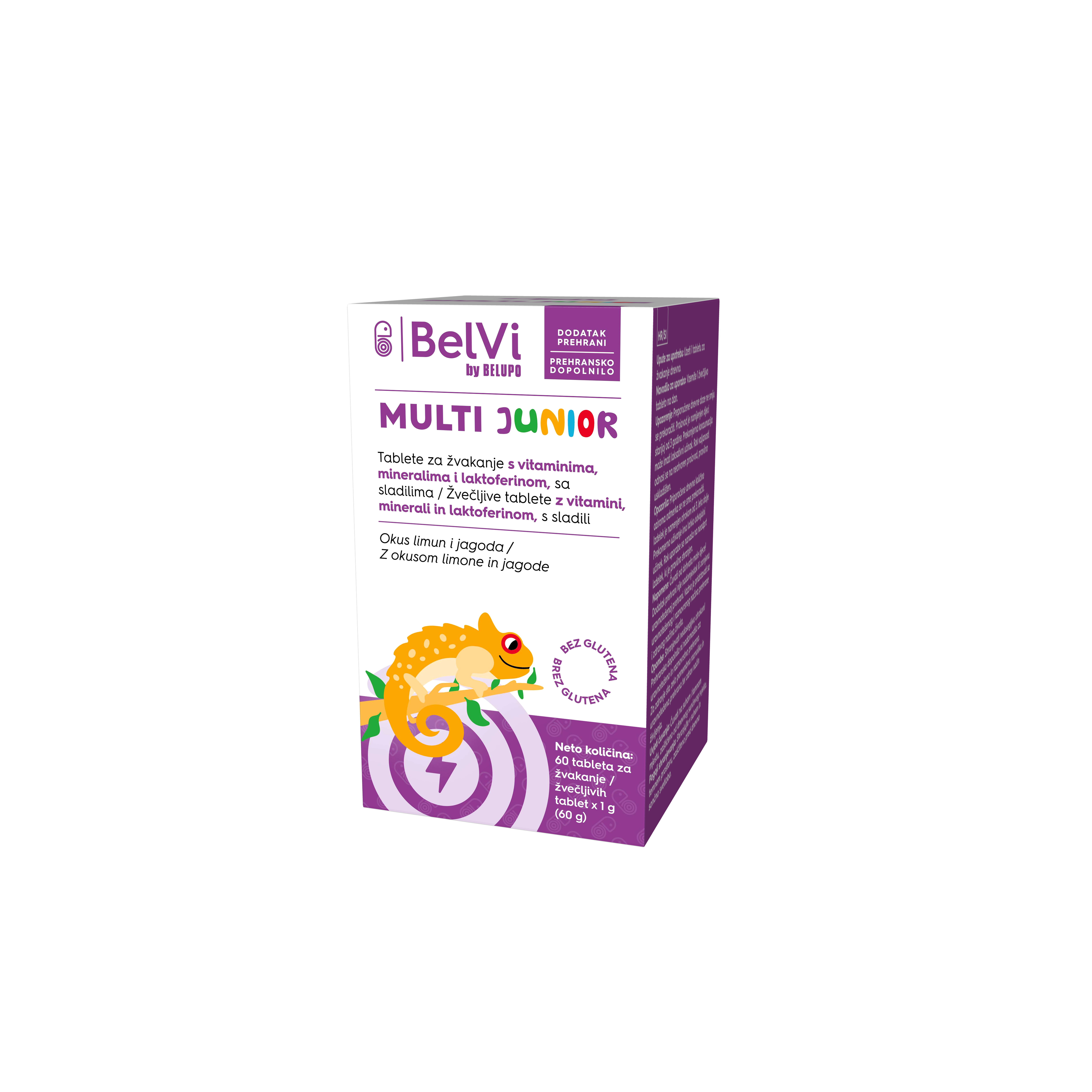 BelVi by Belupo Multi Junior, 60 žvečljivih tablet